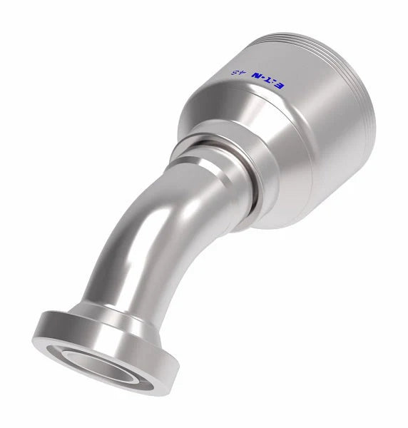 Danfoss Weatherhead Code 62 Split Flange 45° 4-Wire Hydraulic Hose Crimp Fitting