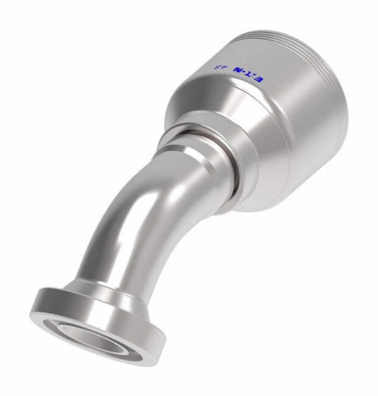 Danfoss Weatherhead Code 62 Split Flange 45° 4-Wire Hydraulic Hose Crimp Fitting