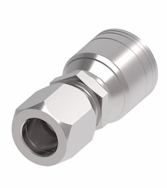 Danfoss Weatherhead Standard Compression Flareless 2-Wire Braided Hydraulic Hose Crimp Fitting