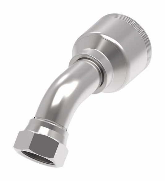 Female British Pipe Parallel 45° Spiral Hydraulic Hose Crimp Fitting
