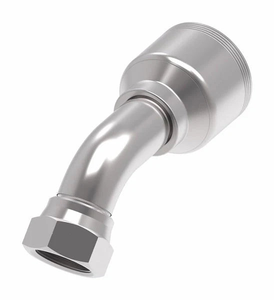 Female British Pipe Parallel 45° Spiral Hydraulic Hose Crimp Fitting